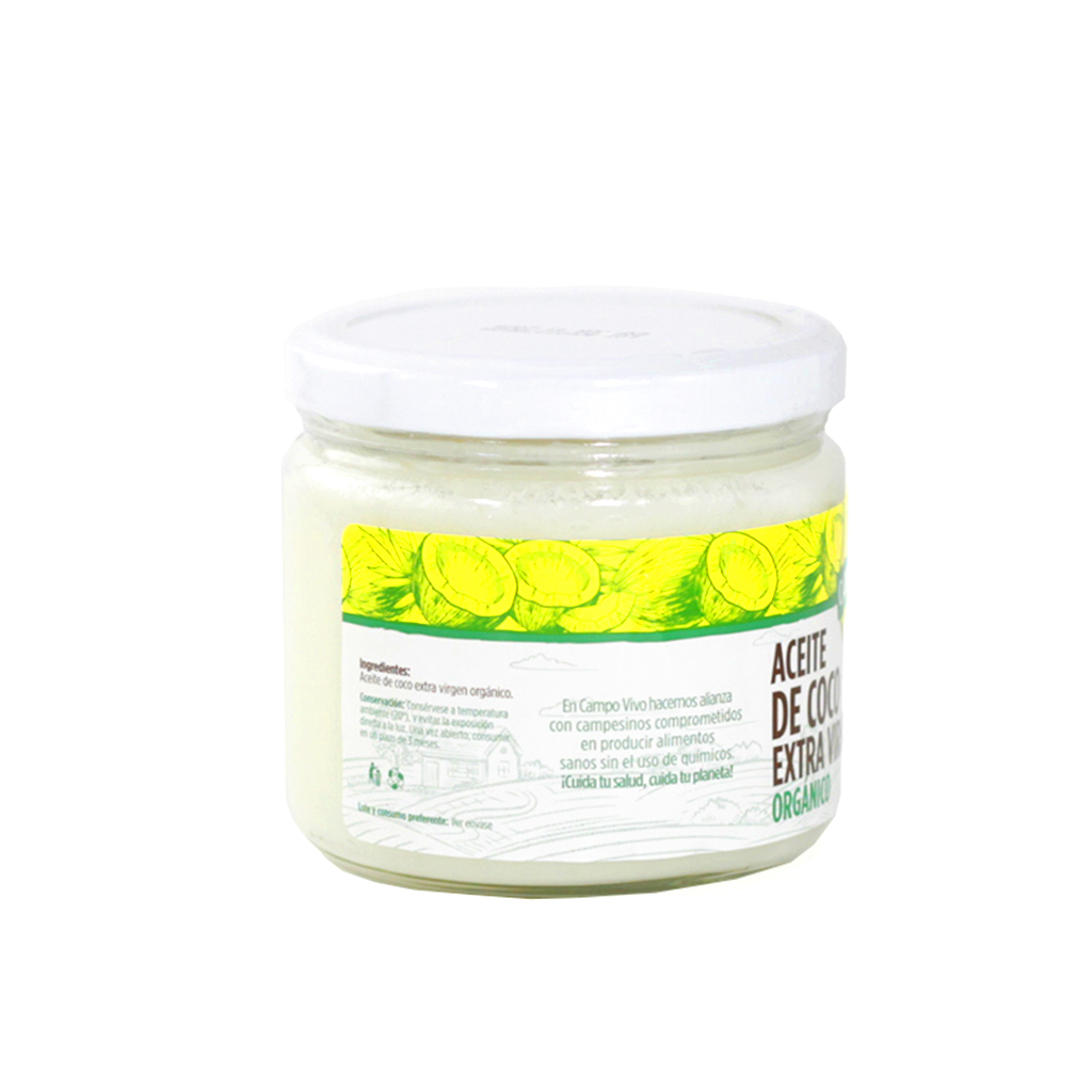 Aceite de Coco  Orgánico 250g Campo Vivo