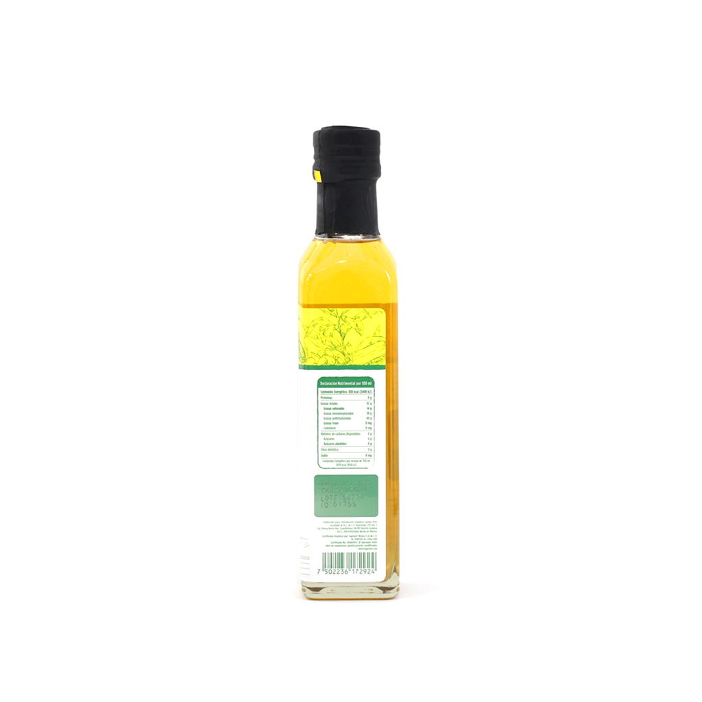 Aceite de ajonjolí orgánico 250 ml Campo Vivo