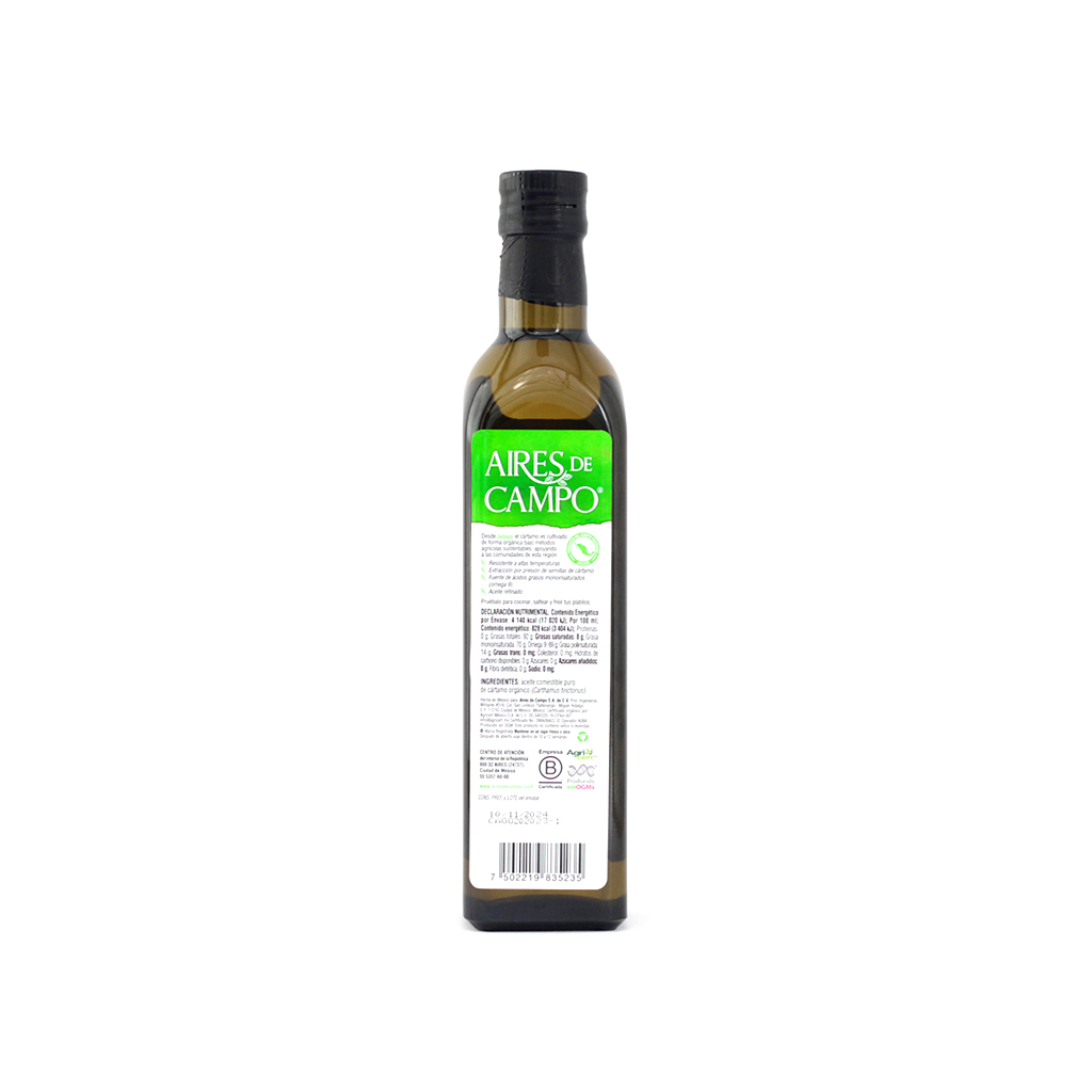 Aceite de cártamo 500 ml Aires de Campo