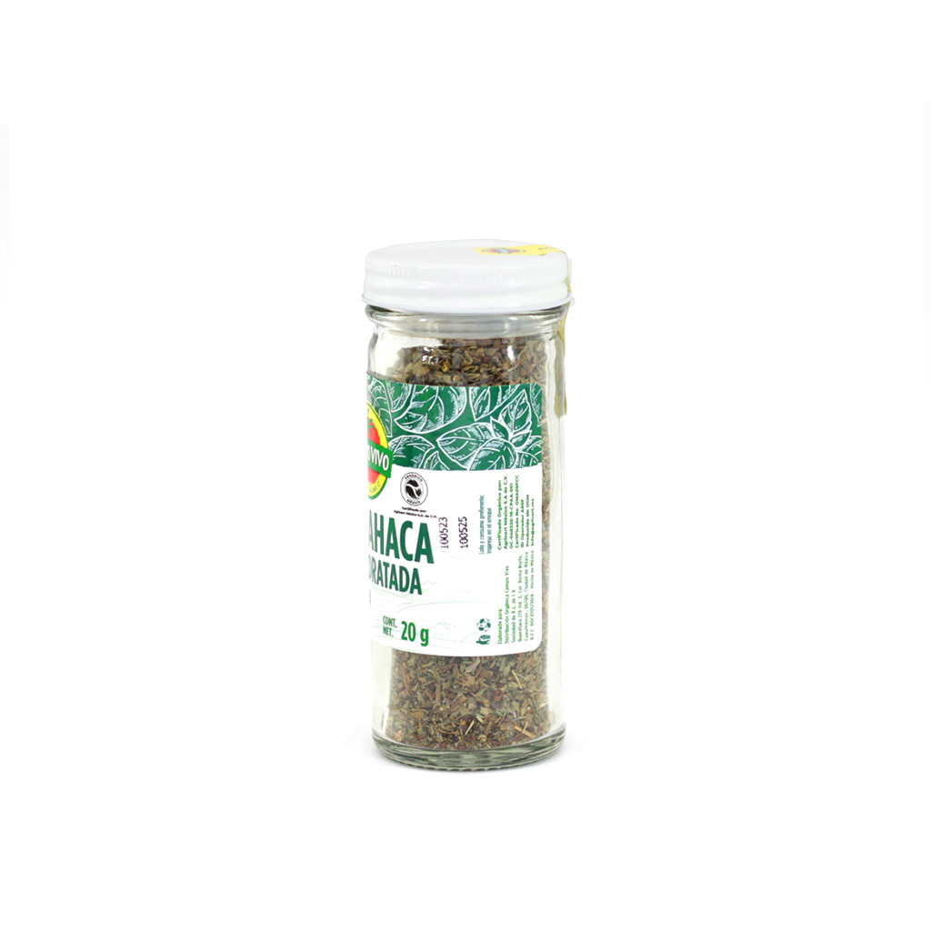 Albahaca Deshidratada Orgánico 18gr Campo Vivo