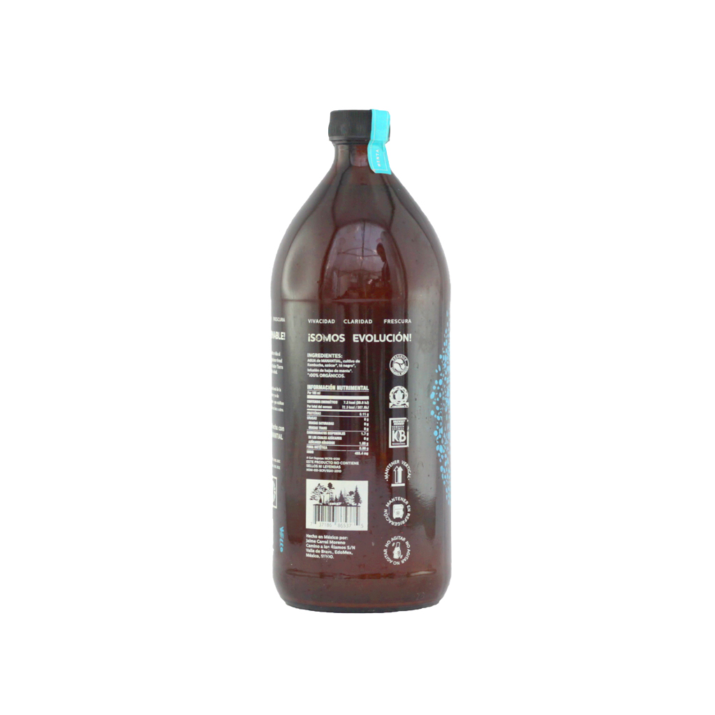 Bebida de té (Kombucha) menta 1 L La Semilla Colectivo