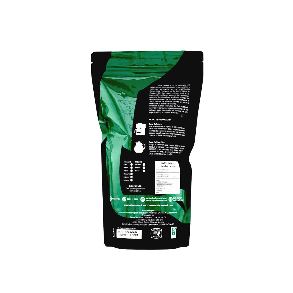 Café de altura en grano 500 g Cesmach