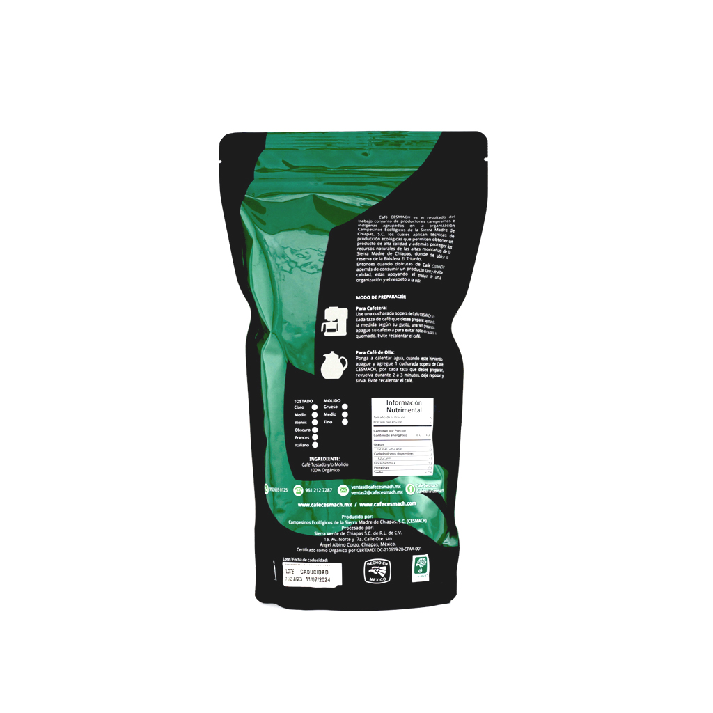 Café femenino en grano 500 g Cesmach
