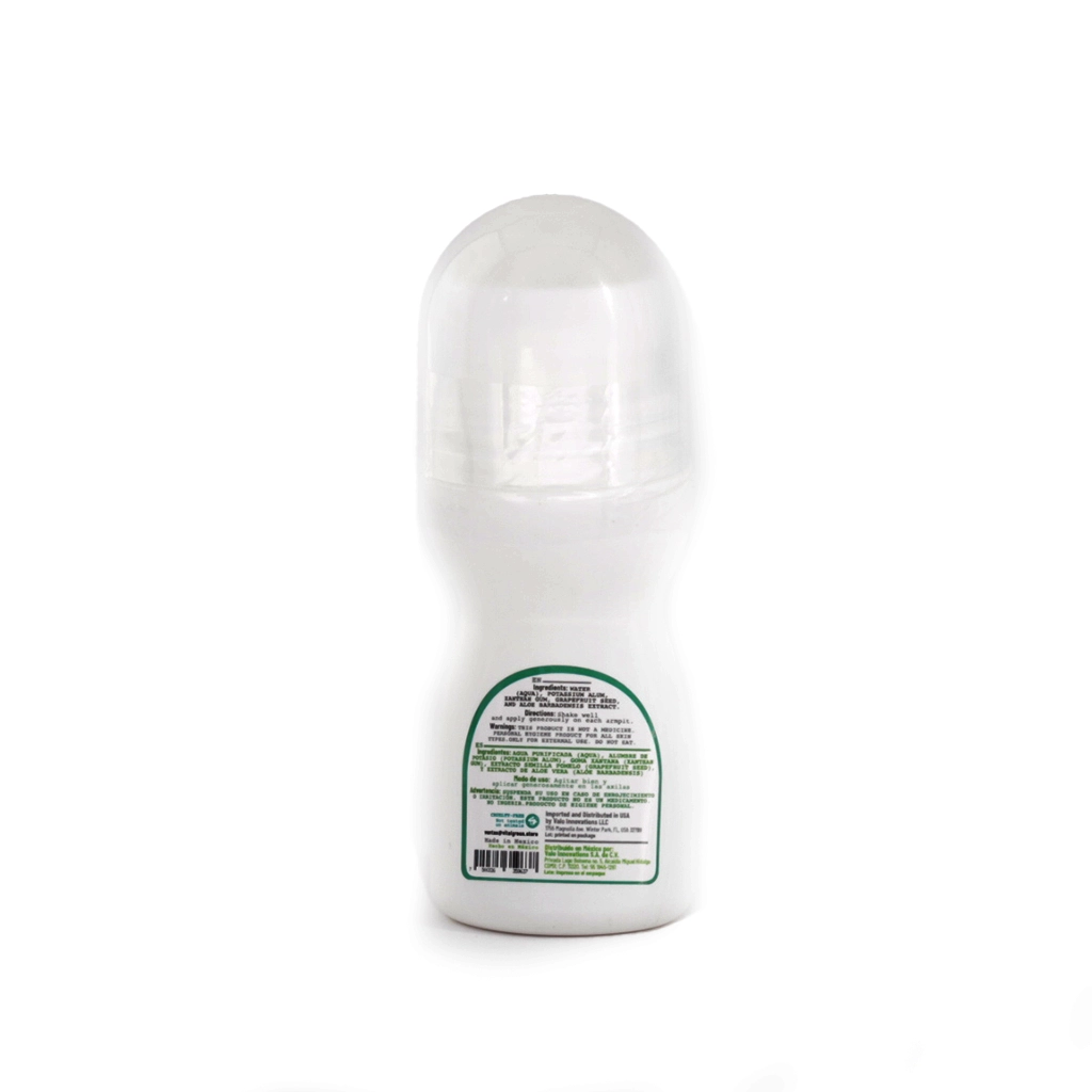 Desodorante roll on alumbre de potasio con aloe vera 90 ml Vital Green