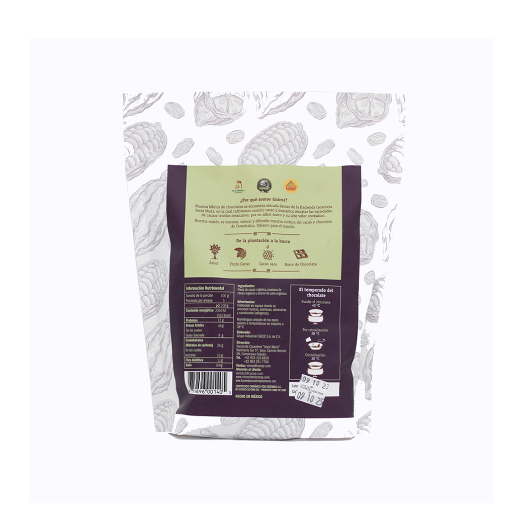 Gotas de Chocolate 90% Cacao 500 G Cacep