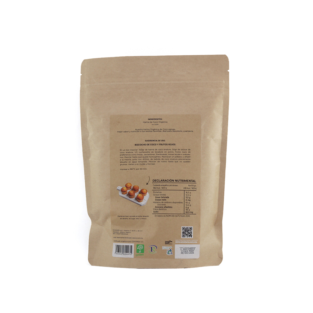 Harina de coco 500 g Enature