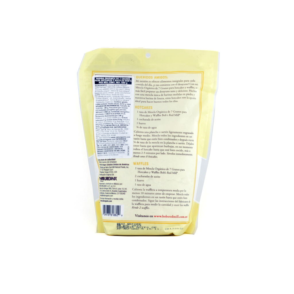 Harina de7 granos para hot cakes 680 g Bob's Red Mill
