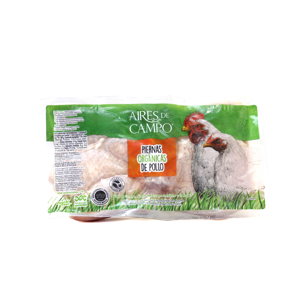Pierna de pollo orgánico kg Aires de Campo