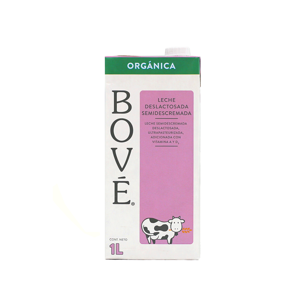 Leche deslactosada orgánica 1L Bové