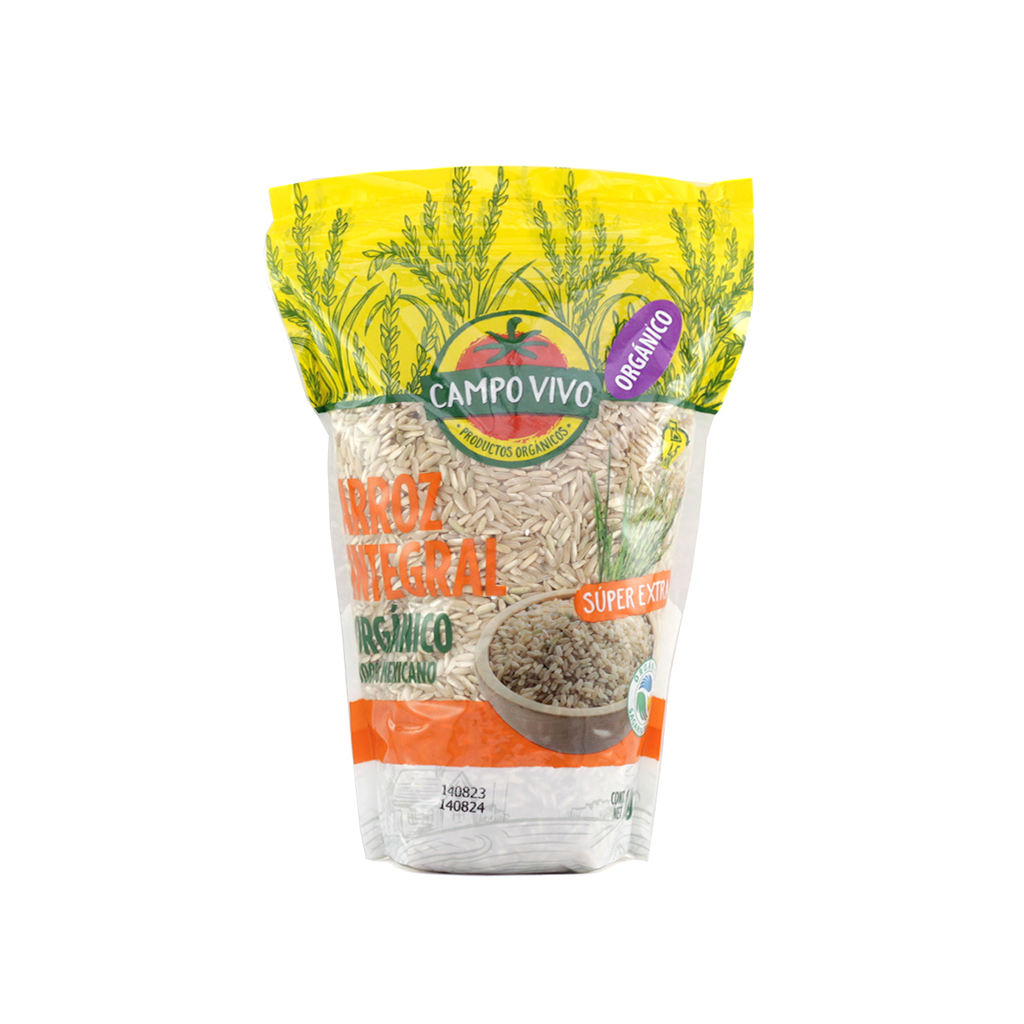 Arroz integral orgánico 1 kg Campo Vivo