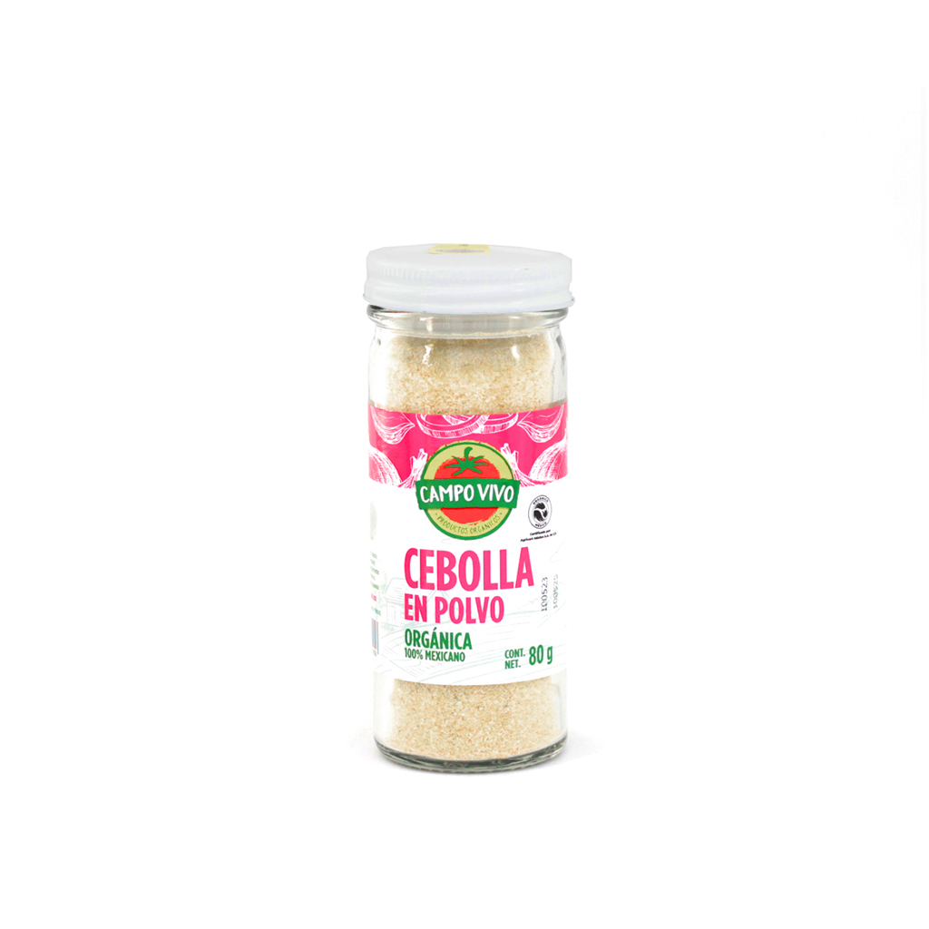 [7502236174058] Cebolla en polvo orgánico 80 g Campo Vivo 