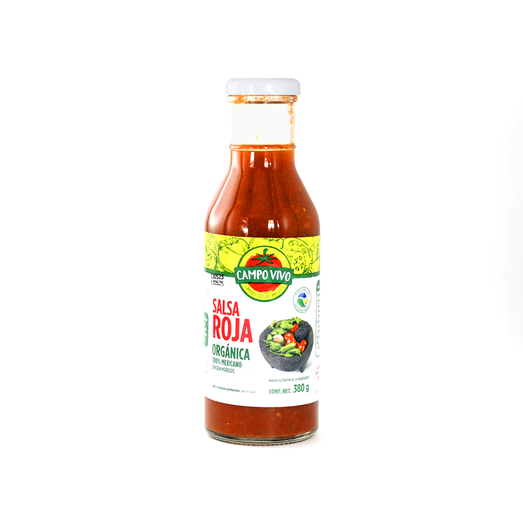 Salsa roja orgánica 380 g Campo Vivo