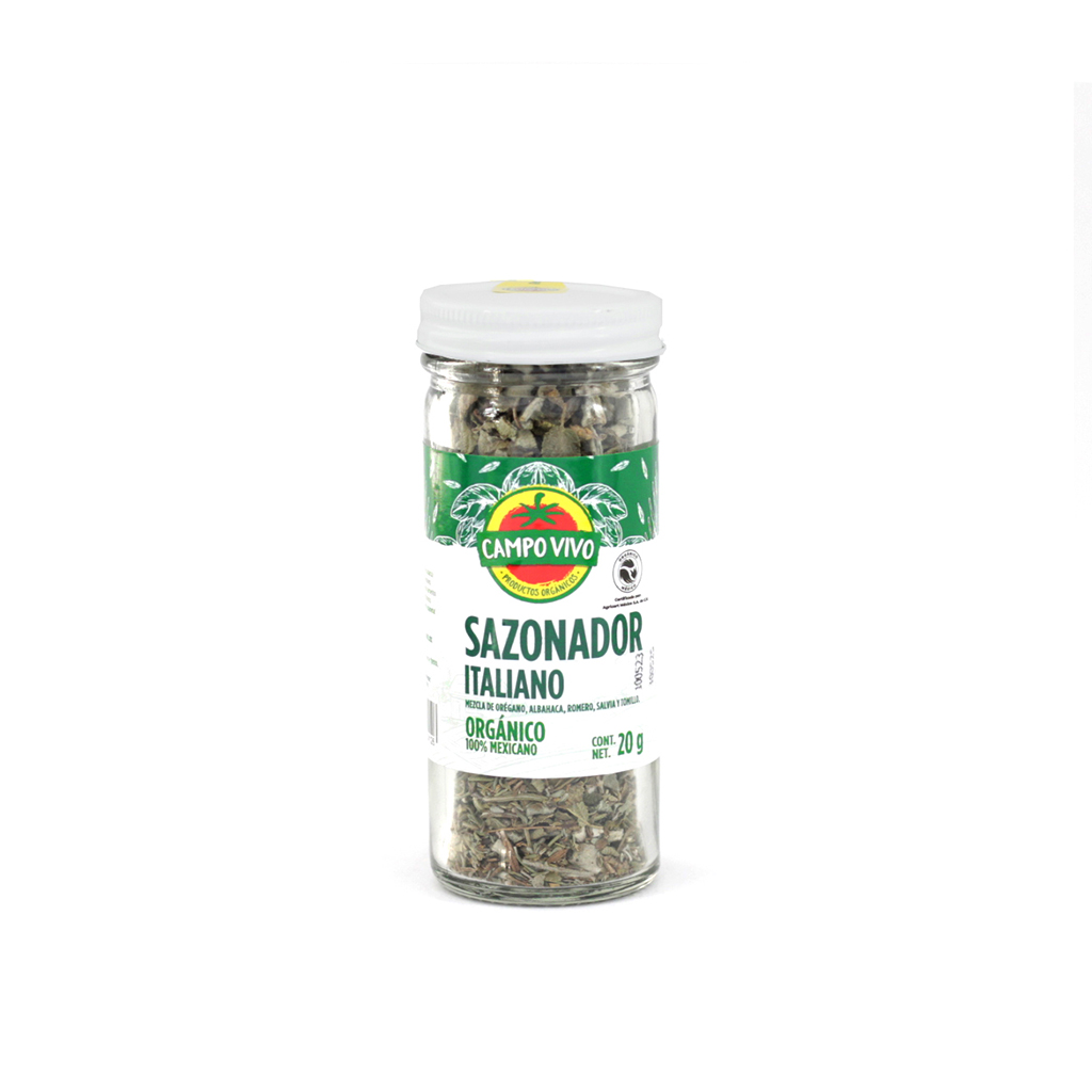 [7502236174126] Sazonador Italiano orgánico 20 g Campo Vivo