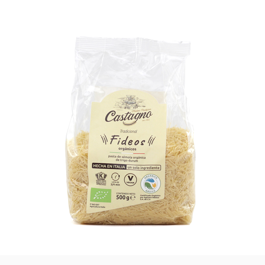 Pasta fideo de trigo duro 500 g Castagno