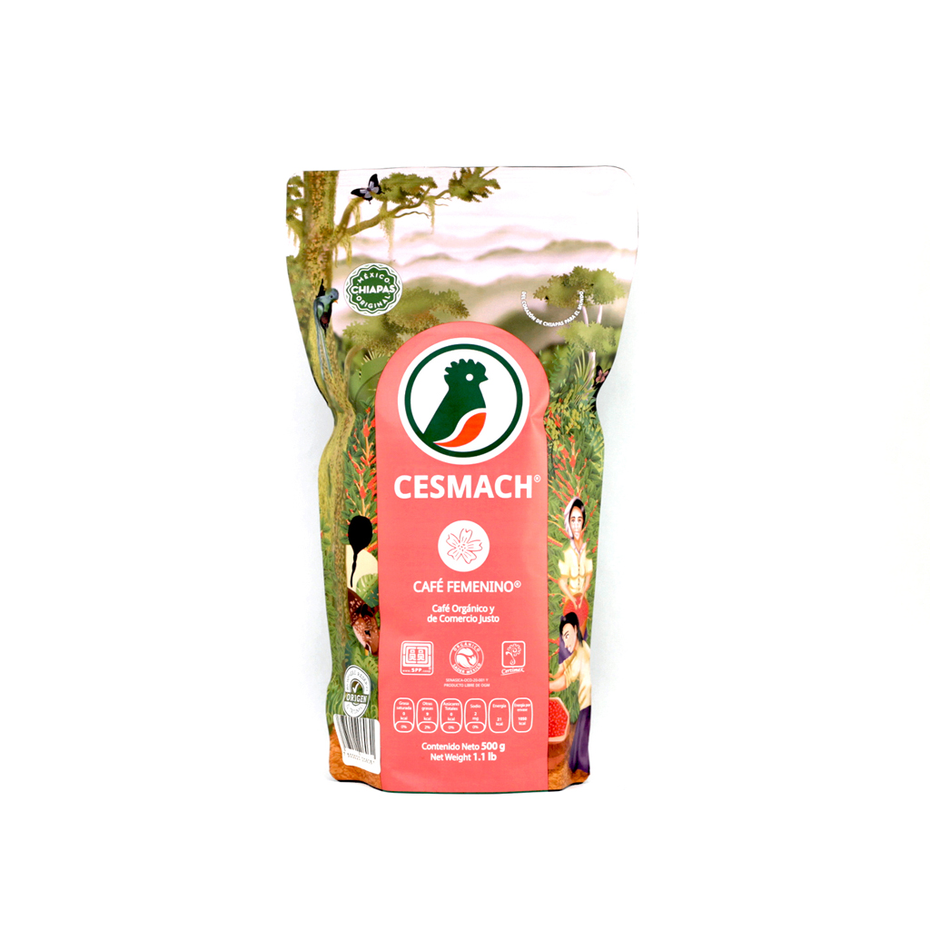 Café femenino en grano 500 g Cesmach