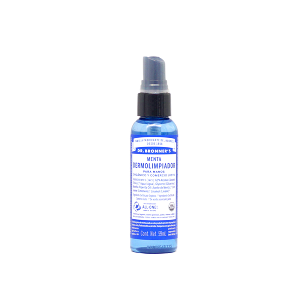 Dermolimpiador antibacterial menta 59 ml Dr.Bronner’s