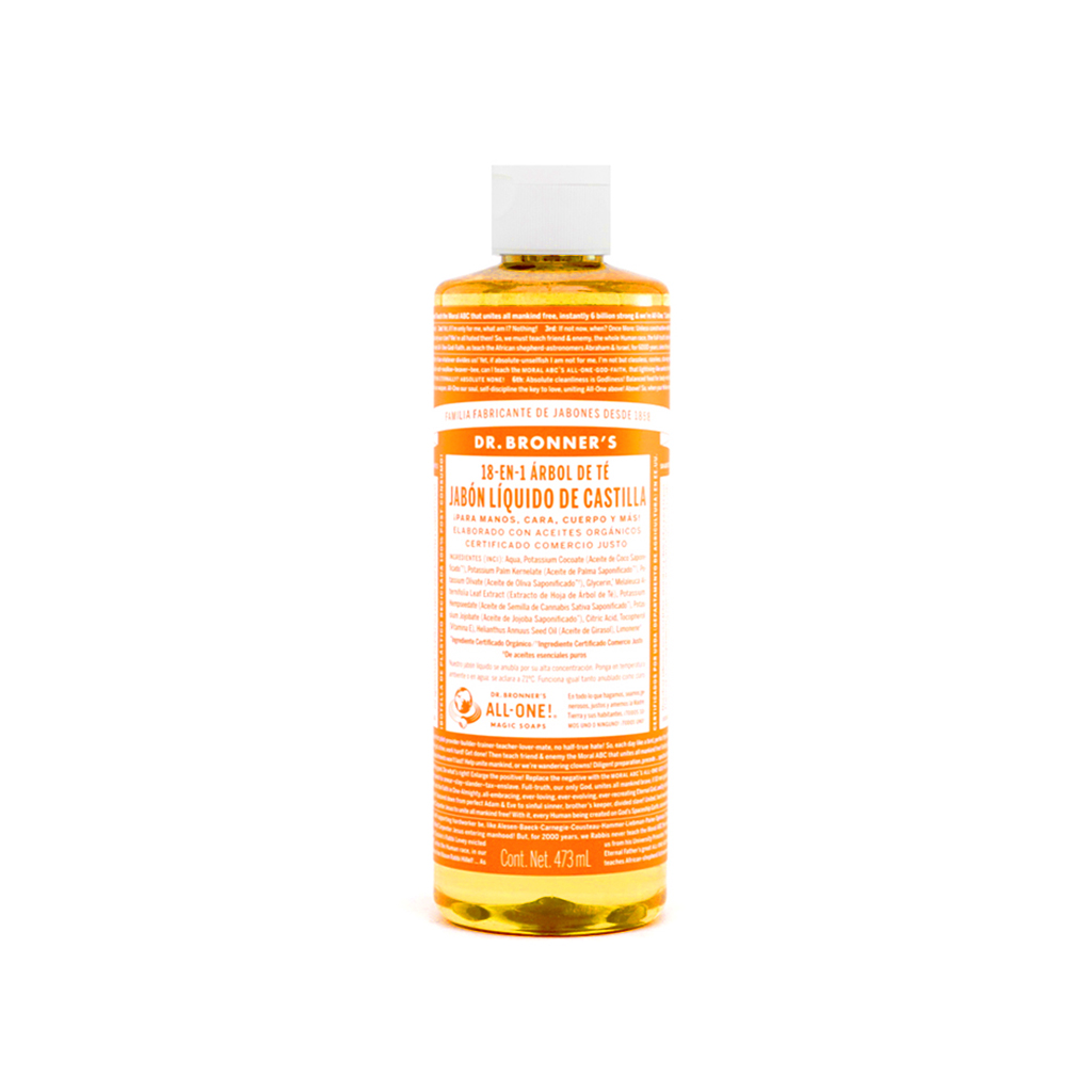 Jabón líquido de castilla tea tree 473 ml Dr.Bronner’s