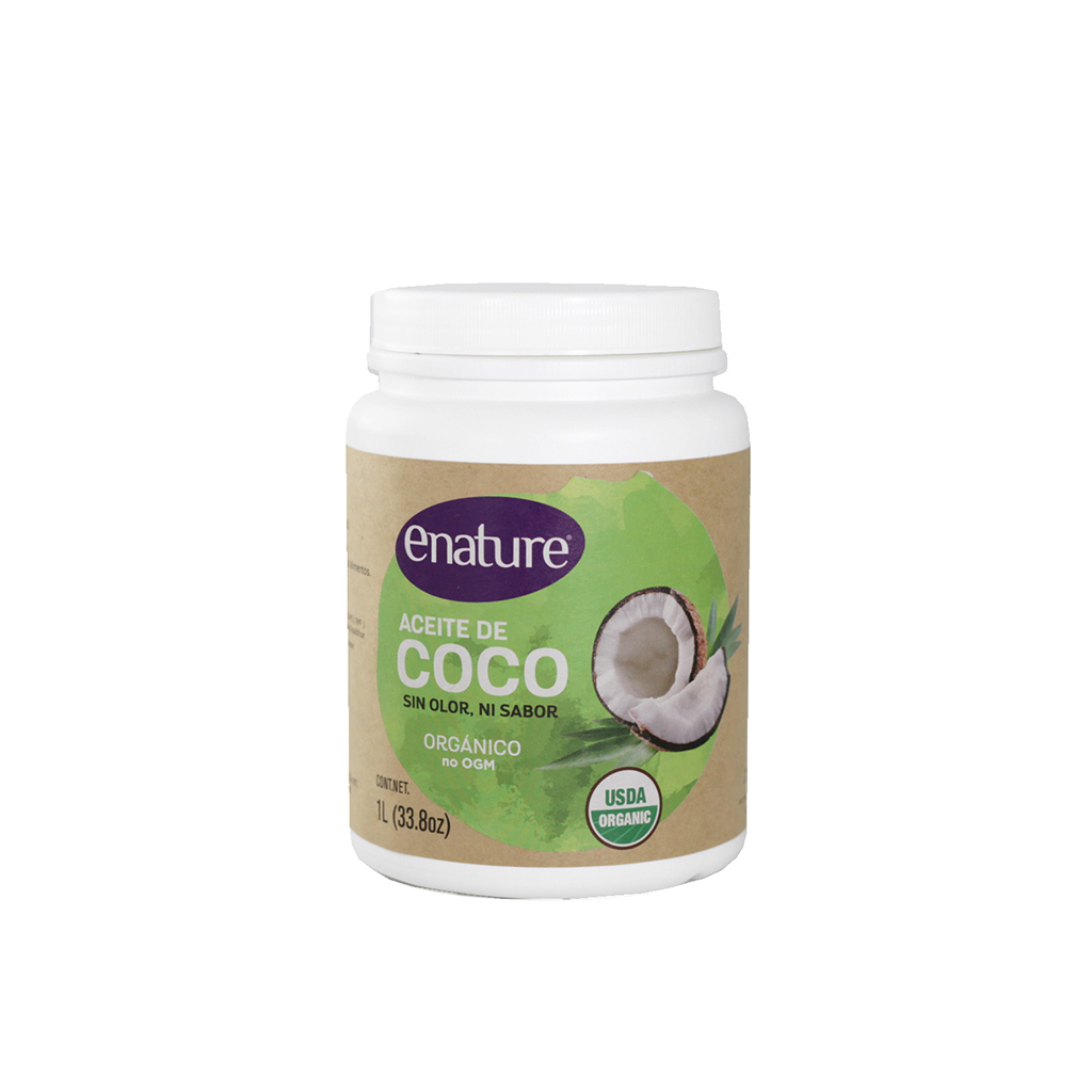 Aceite de coco sin olor ni sabor 1L Enature