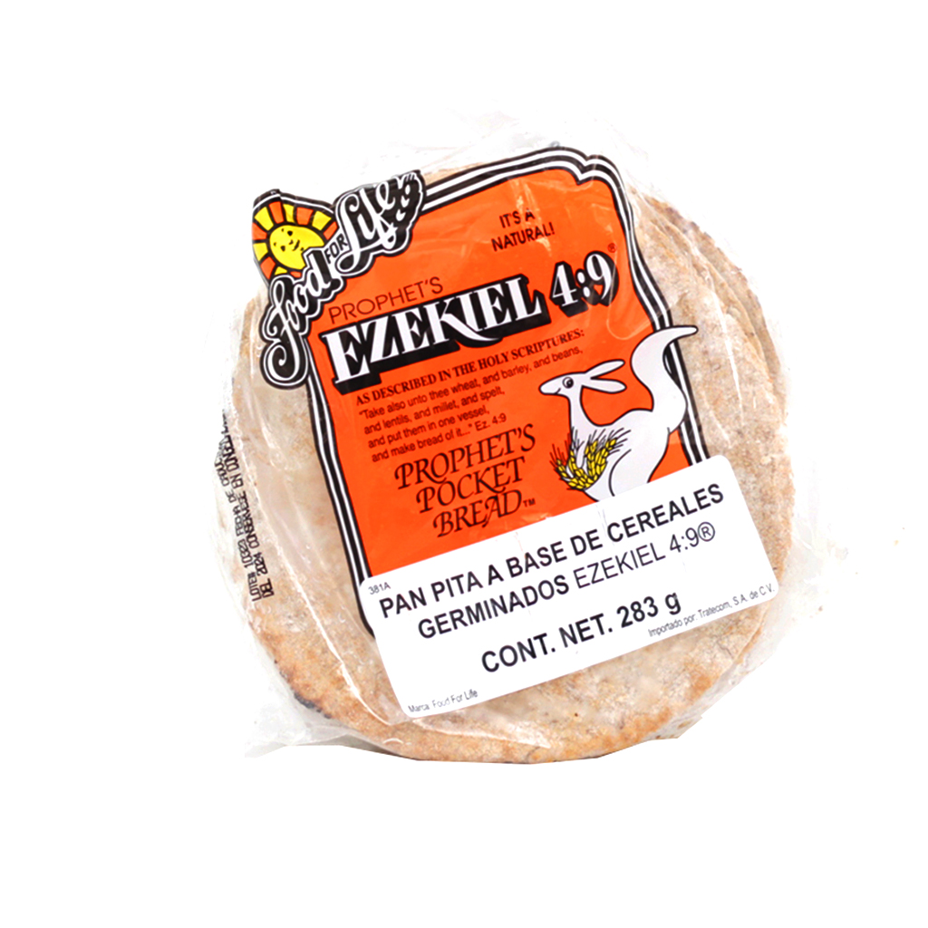 [073472003817] Pan de cereales enteros tipo pita Ezekiel