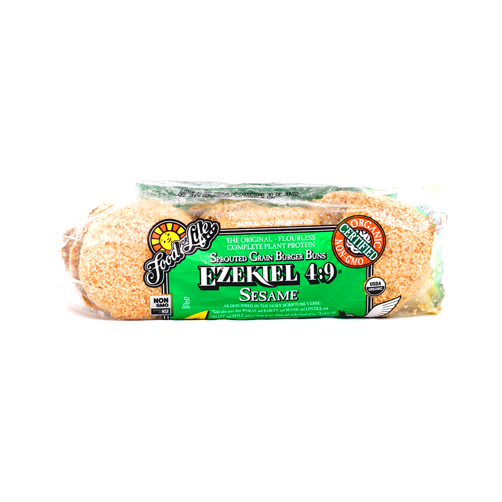 Pan para hamburguesa de cereales Ezekiel