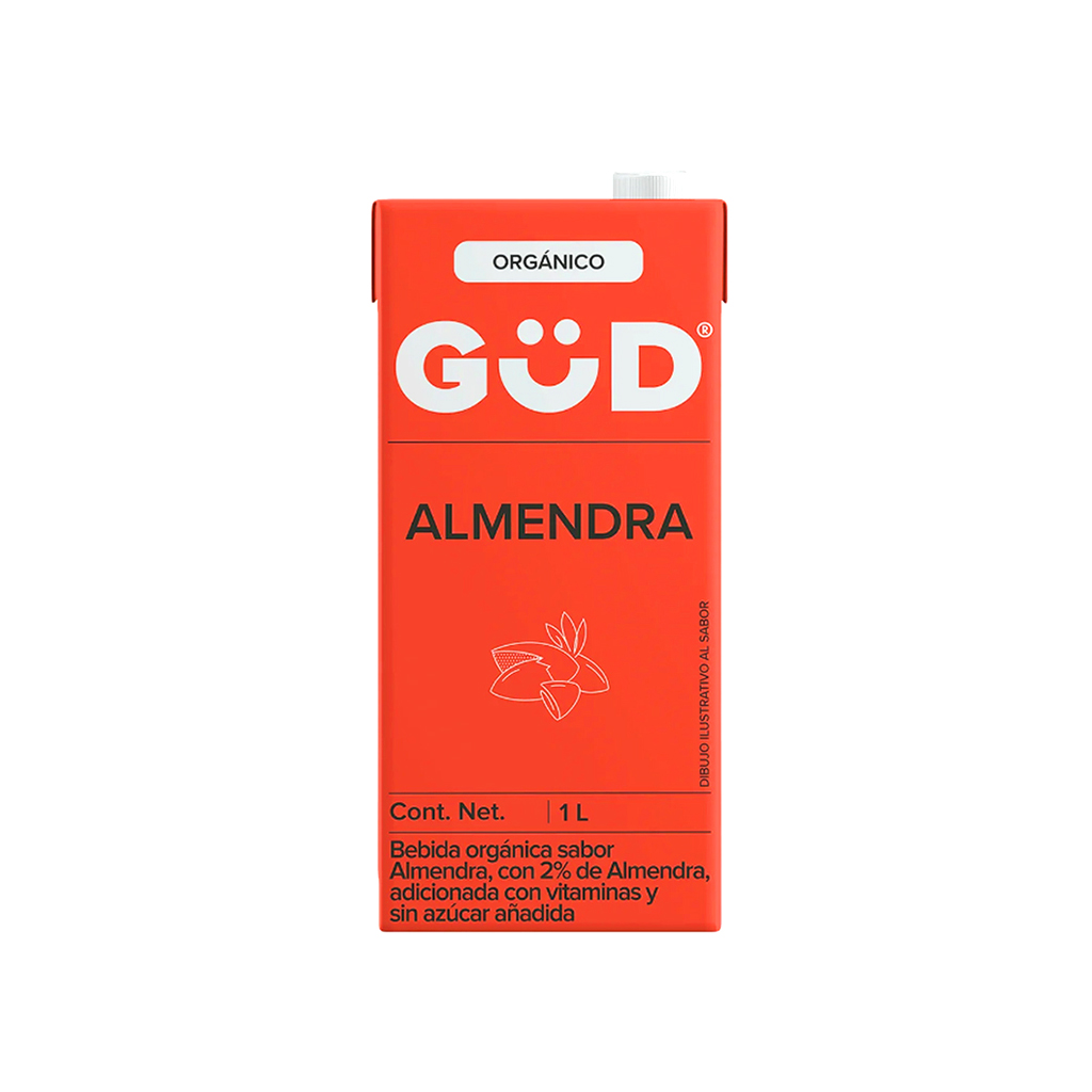 Bebida de almendra sin azúcar orgánica 1L Gud 