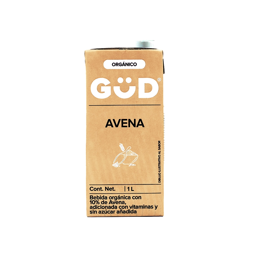 Bebida de avena sin azúcar orgánica 1L Gud 