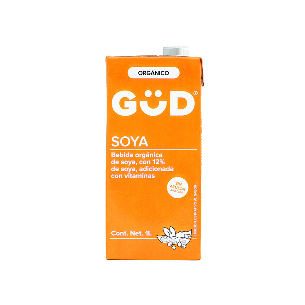 Bebida de Soya Orgánica sin azúcar 1L Gud 