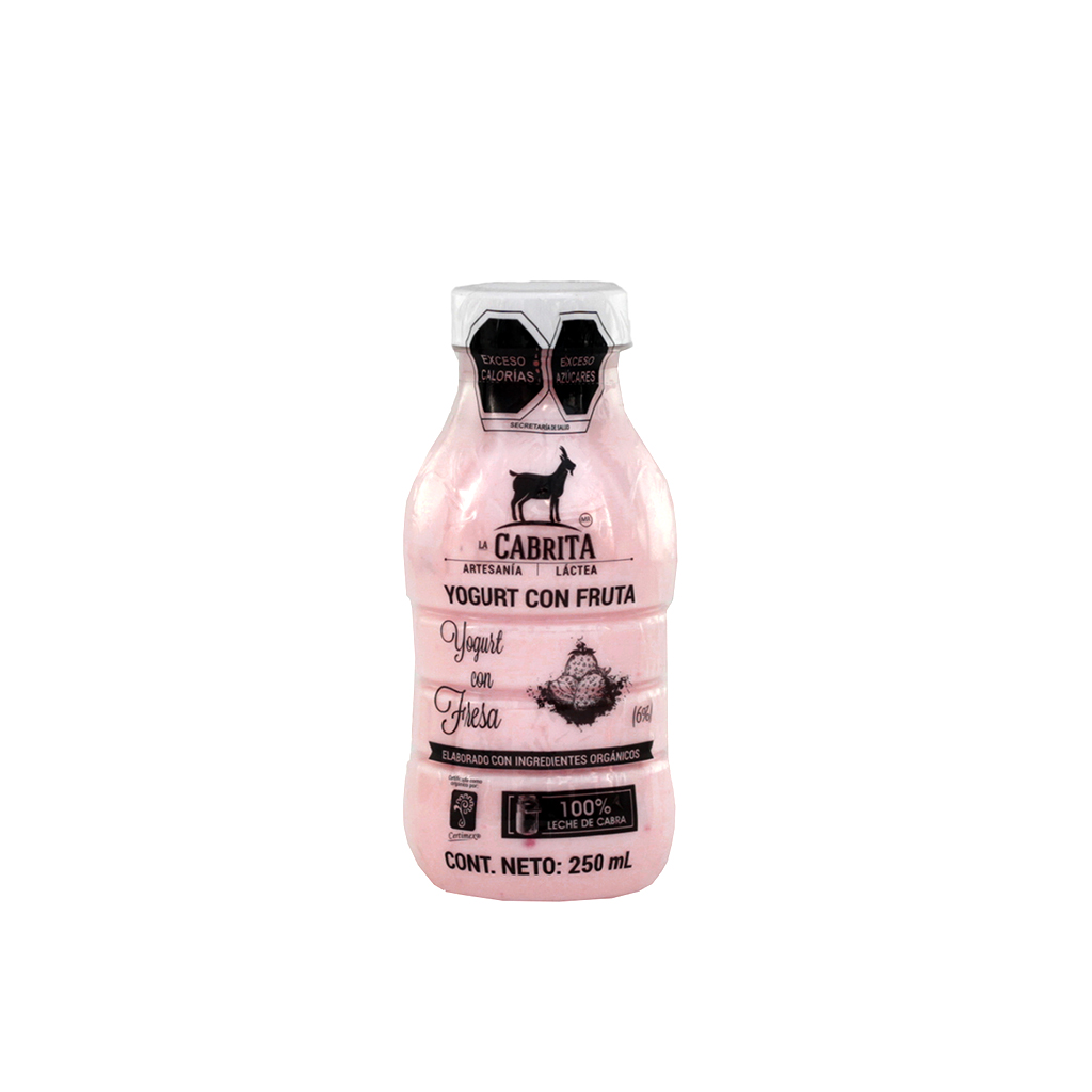 Yoghurt cabra fresa 250 ml La Cabrita