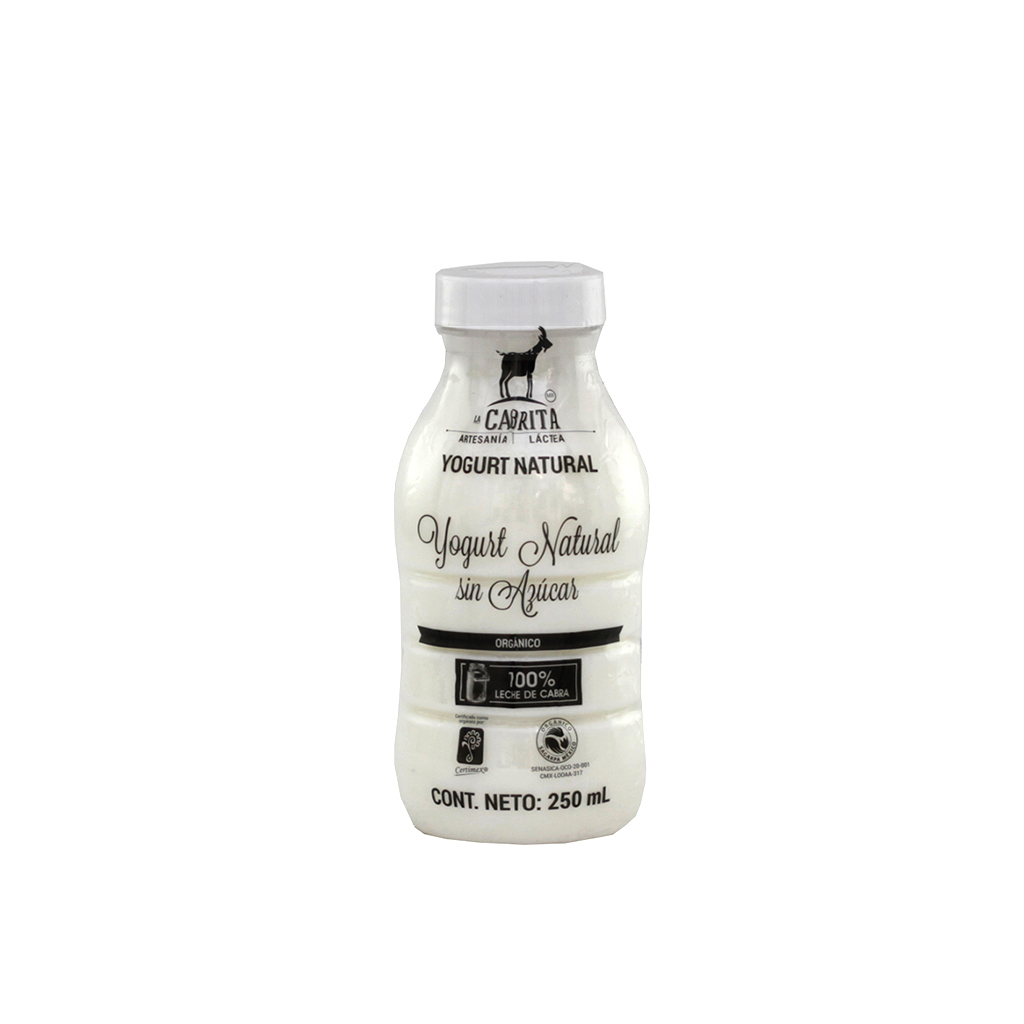 Yogurt de cabra natural sin azúcar 250 ml La Cabrita