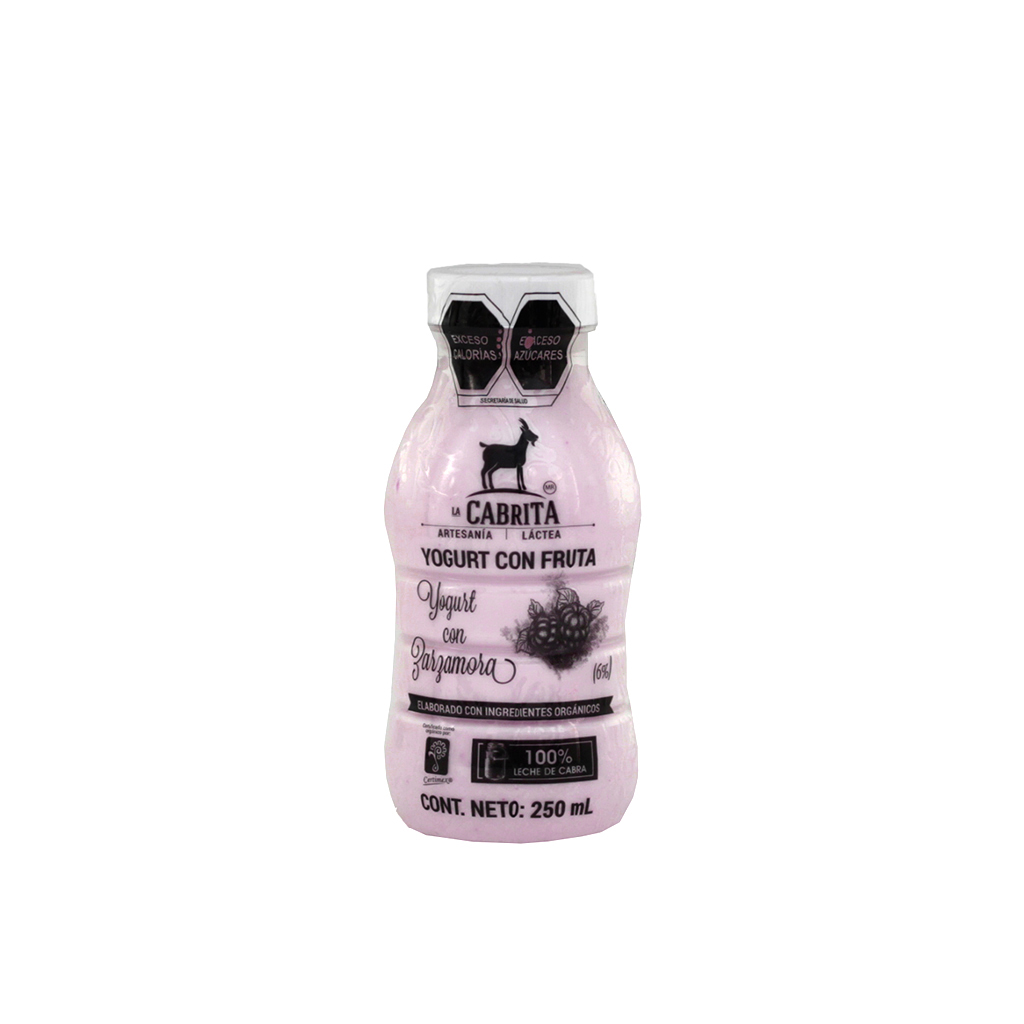 Yogurt de cabra zarzamora 250 ml La Cabrita