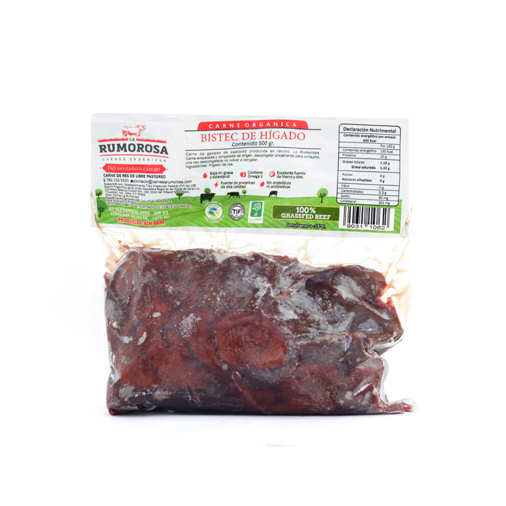 Bistec de hígado 500 g La Rumorosa