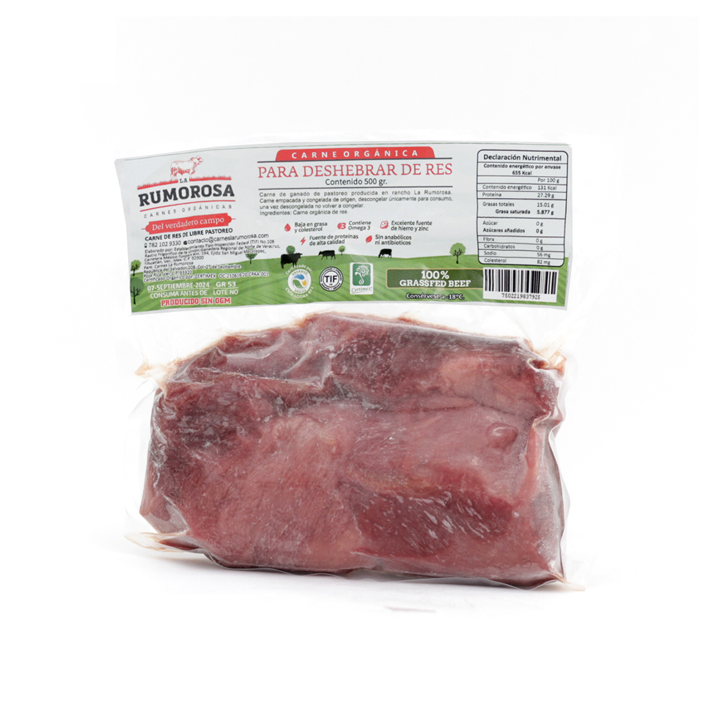 Carne para deshebrar 500 g La rumorosa
