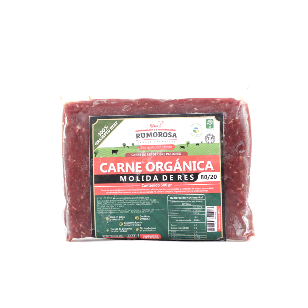Carne molida de res 500 g La Rumorosa