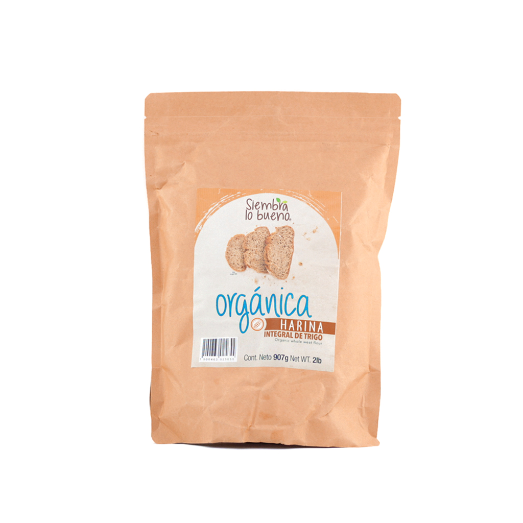Harina de trigo integral 907 g Siembra lo bueno