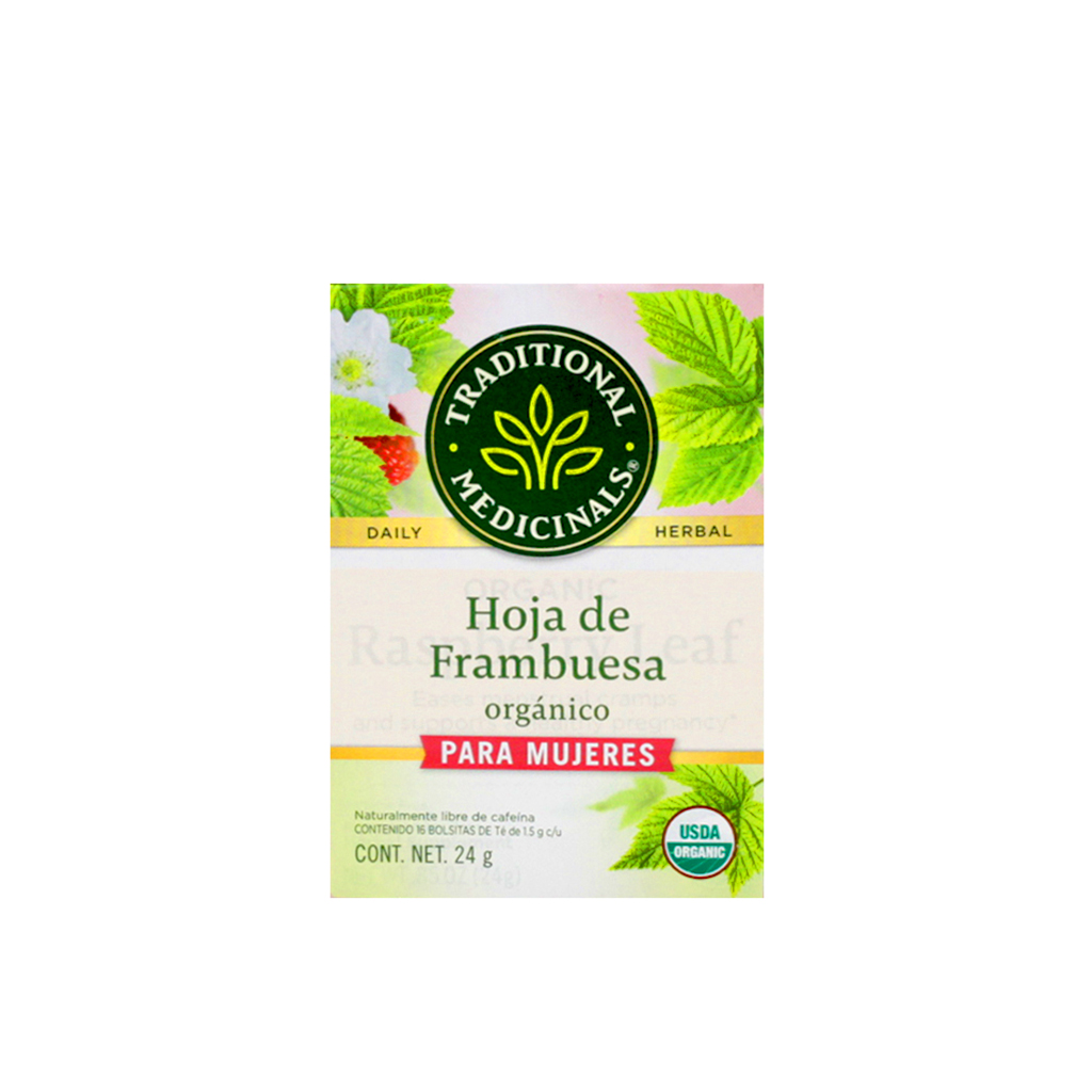 [032917000675] Té de hoja de frambuesa 24 g Traditional Medicinals