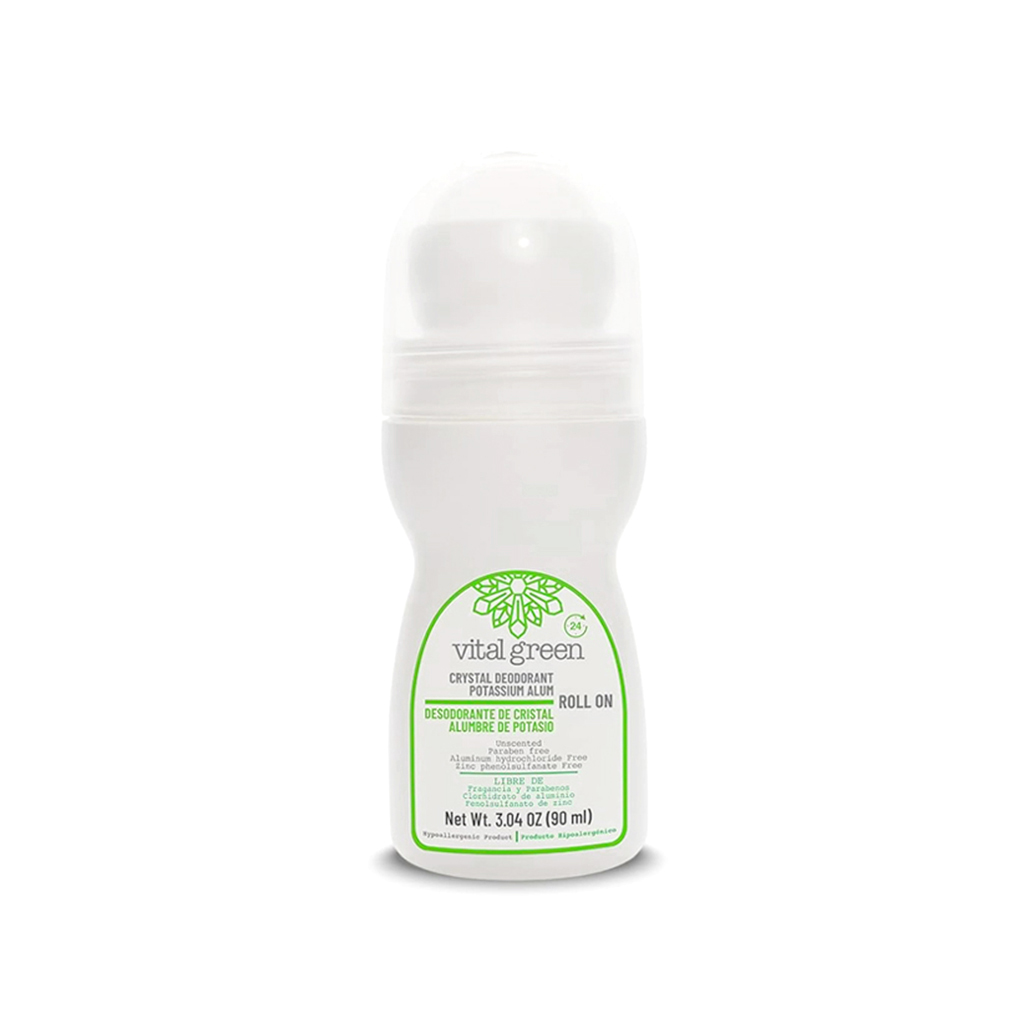 Desodorante roll on alumbre de potasio 90 ml Vital Green