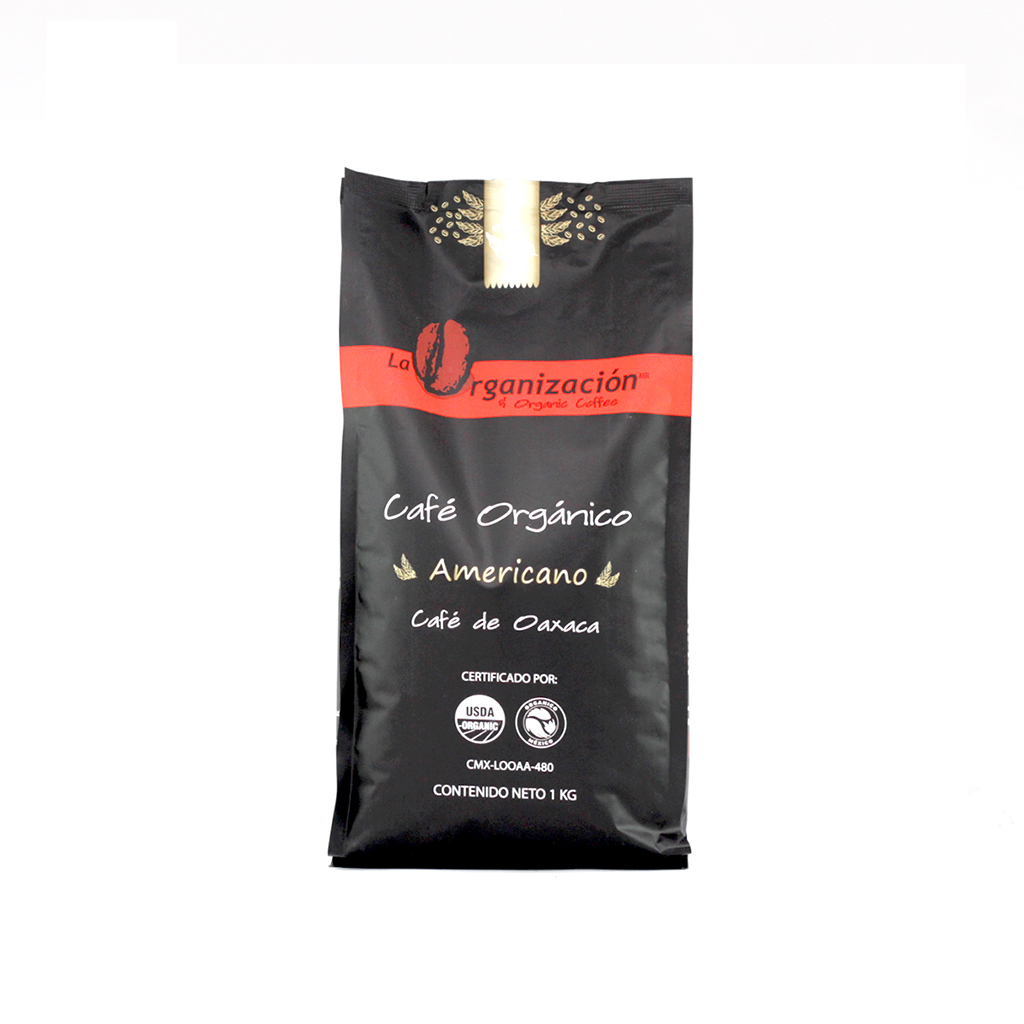 [7503020875007] Café americano en grano 1 kg La Organización