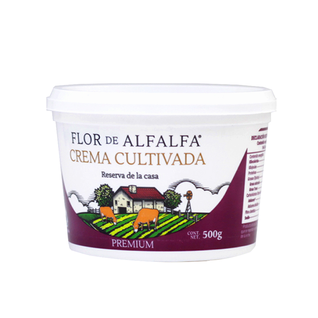 Crema cultivada 500 g Flor de Alfalfa