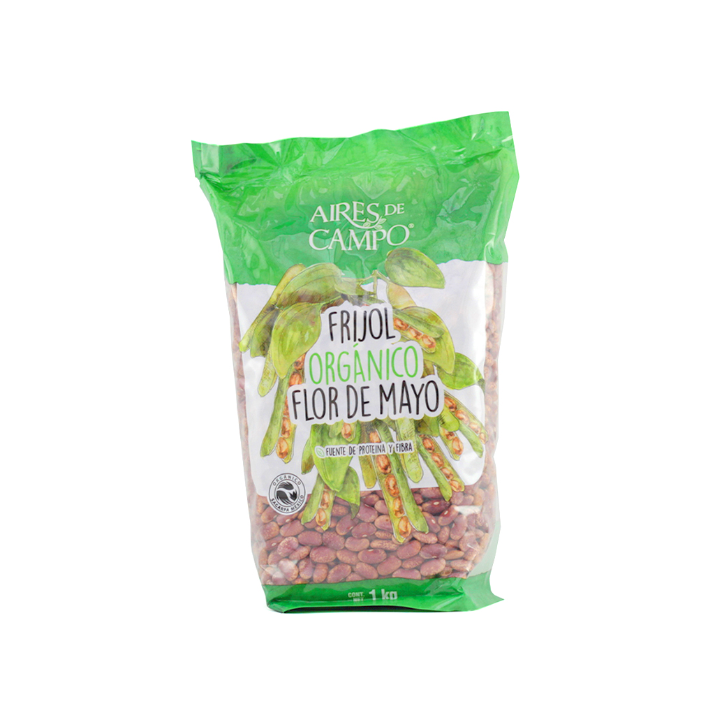 Frijol flor de mayo orgánico 1 kg Aires de Campo