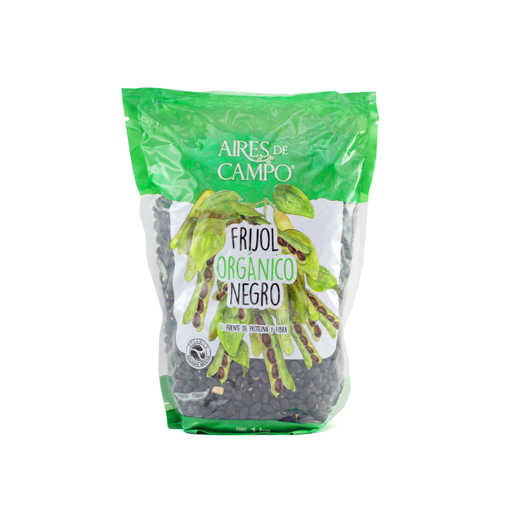 Frijol negro orgánico 1 kg Aires de Campo