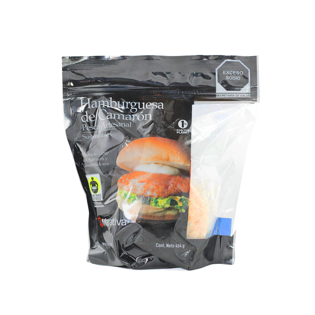 Hamburguesas de camarón 454 g Marativa