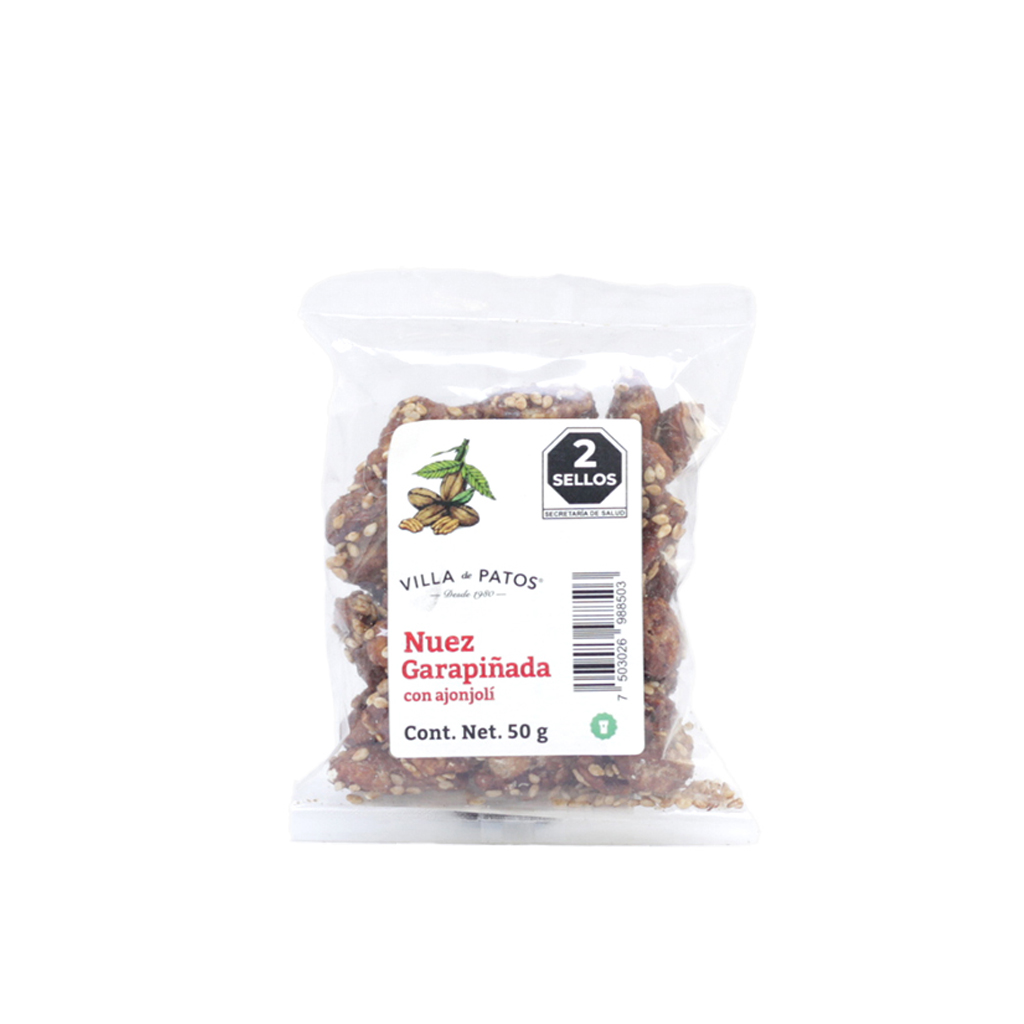 [7503026988503] Nuez garapiñada con ajonjolí 50 g Villa de Patos