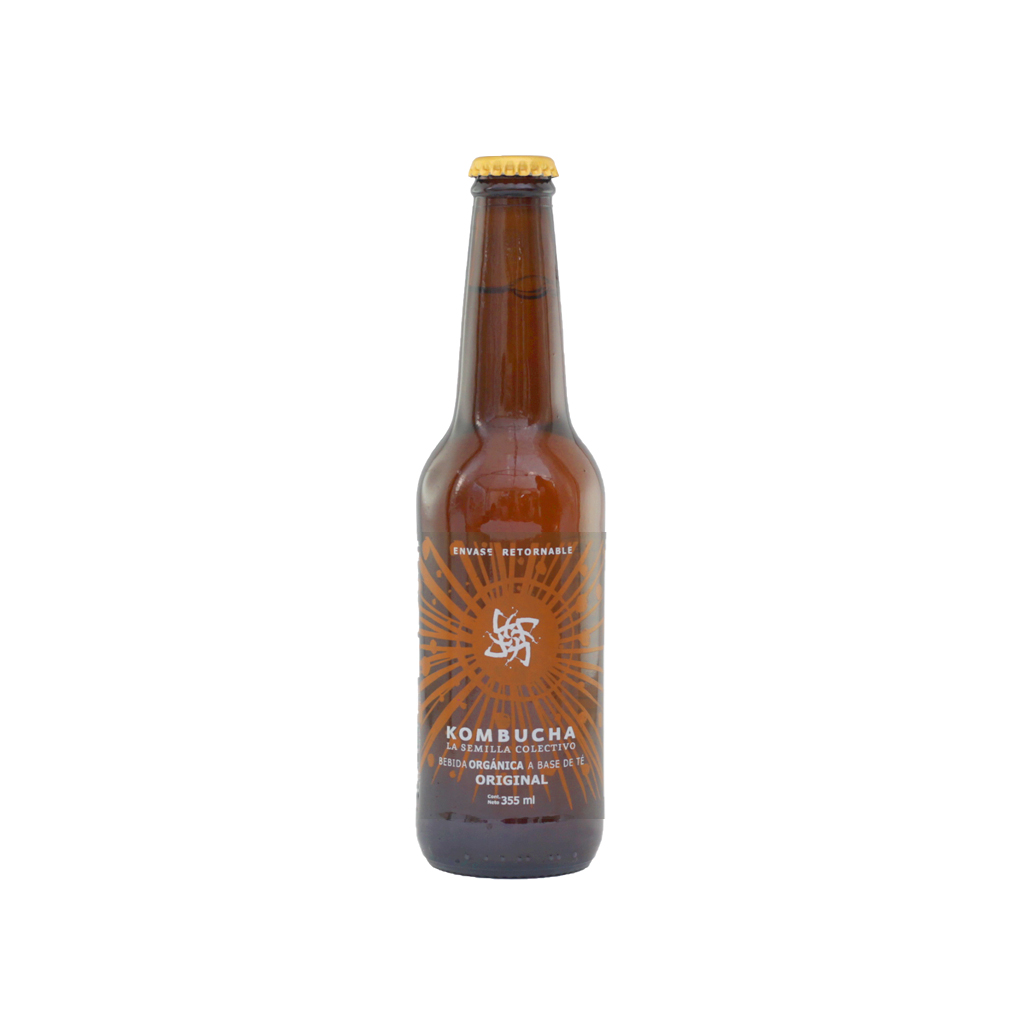 Vinagre de té (Kombucha) original 355 ml La Semilla Colectivo