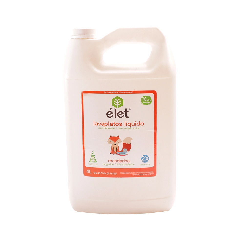 Lavaplatos mandarina 4 L Elet
