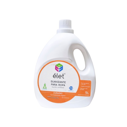 Suavizante de telas durazno 5 L Elet
