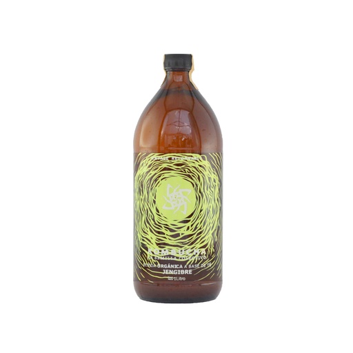 Bebida de té (Kombucha) jengibre 1 L La Semilla Colectivo