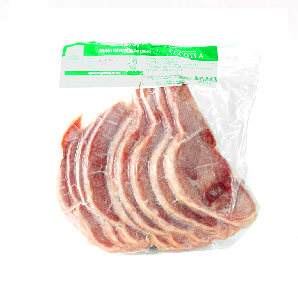 Muslo de pavo rebanado natural kg Cocotla