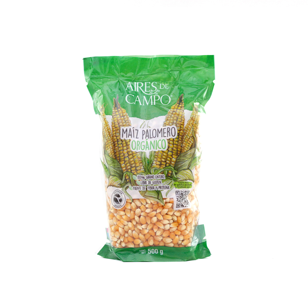 Maíz palomero orgánico 500 g Aires de Campo
