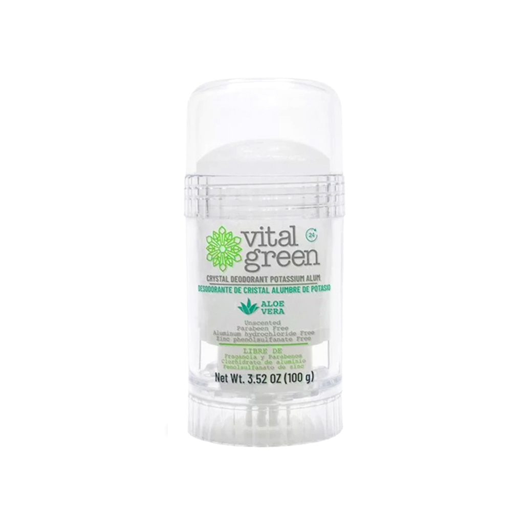 Desodorante natural en piedra alumbre de potasio con aloe vera 100 g Vital Green