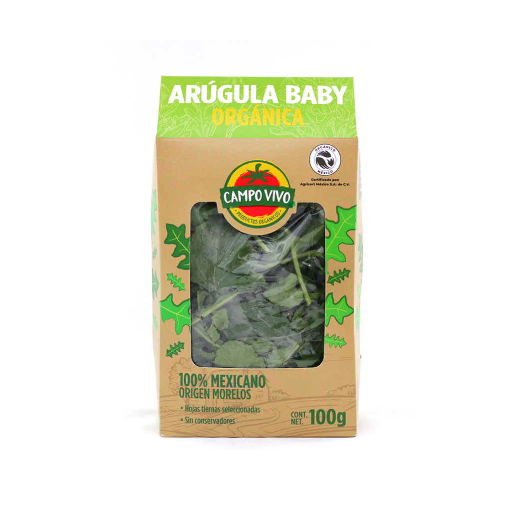 Ensalada arúgula orgánica 180 g Campo Vivo